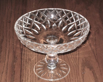 Vintage Clear Glass Pedestal Compote Bowl Candy or Nut Dish - Etsy