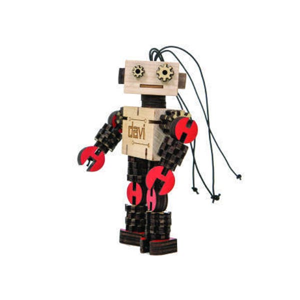 DAVI - Wooden Robot Kit (Color)