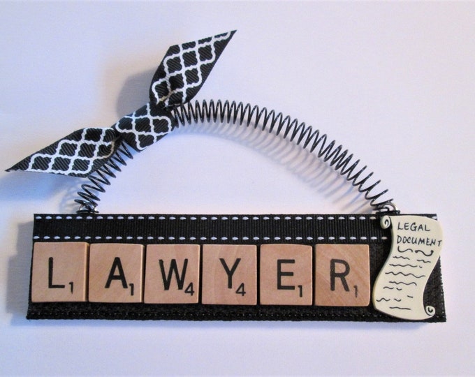 Lawyer Attorney Legal Scrabble Tile Ornaments Etsy