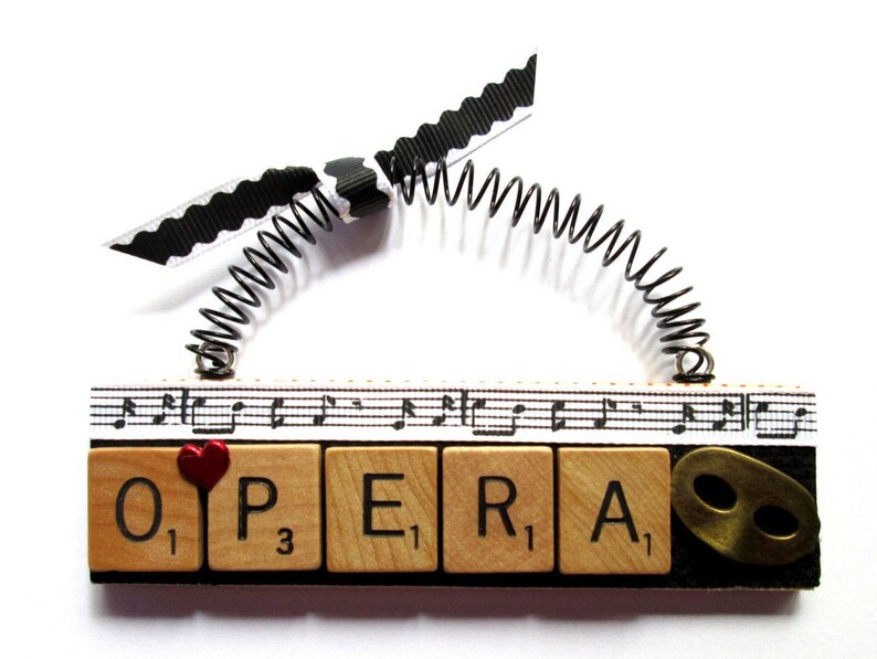 Opera Scrabble Tile Ornament