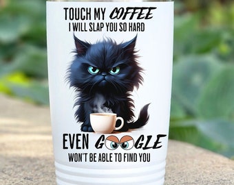 Tazza da caffè Funny Cat Coffee da 20 once: tazza da viaggio per amanti dei gatti