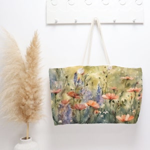 Floral Weekender Bag for Beach, trip, vacation, shopping
