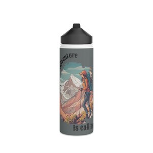 Stainless Steel Water Bottle, Standard Lid mountains, hiking, nature