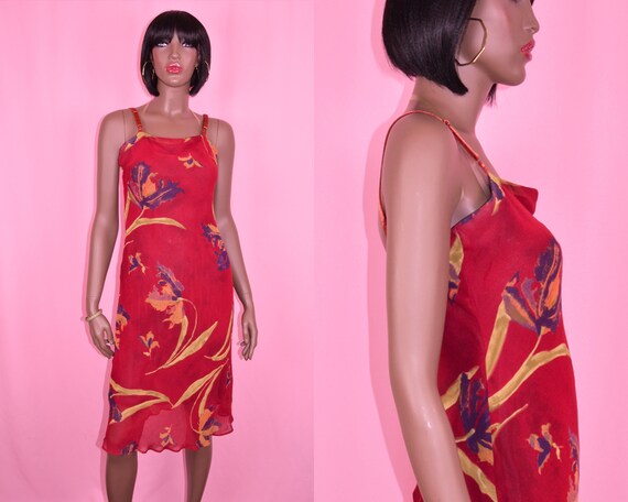 Vintage spaghetti hotsell strap dress
