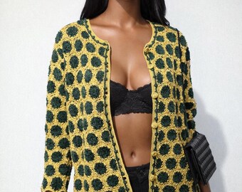 90s Vintage Cardigan Sweater | Fits Sizes SMALL-MEDIUM