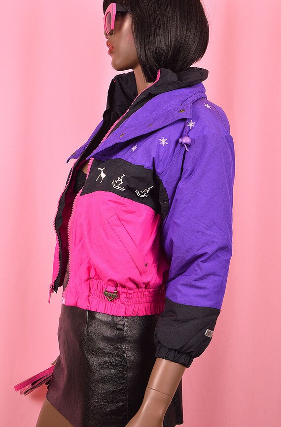 pink and purple windbreaker
