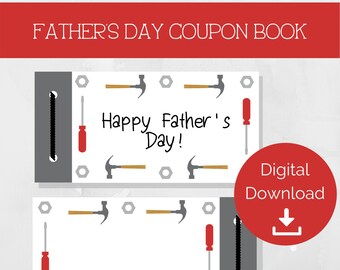 Printable Father's Day Coupon Book: Last Minute Gift (Instant Download)