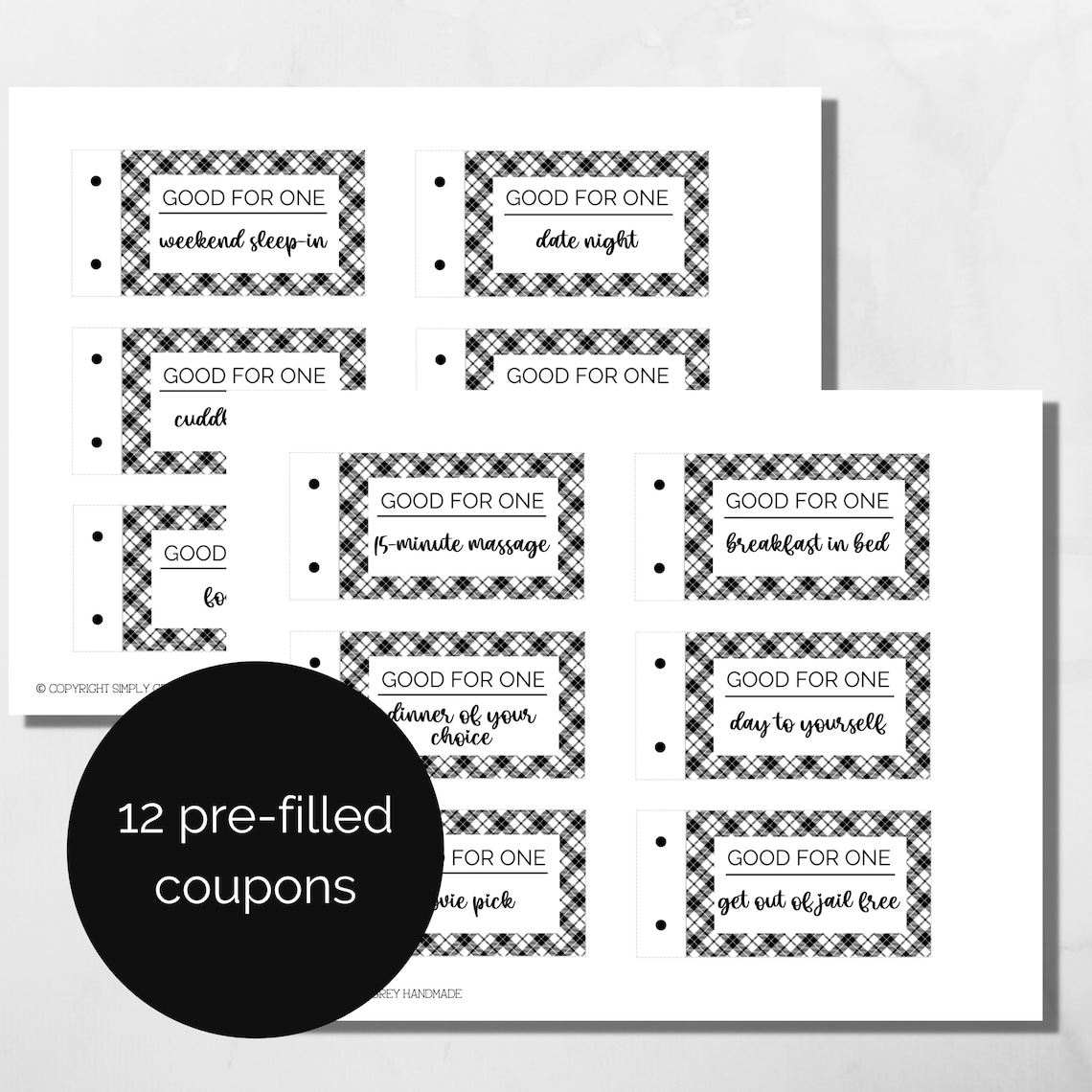 Husband Coupon Book Printable Fathers Day Husband Gift Etsy France