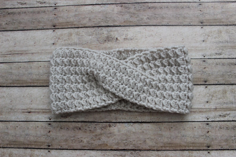 womens headband crochet earwarmer Linen Lola Headwrap christmas gift crochet headband twist headband gift for her