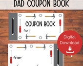 Printable Coupon Book for Dad - Dad Coupons Printable - Last Minute Dad Gift - Instant Download