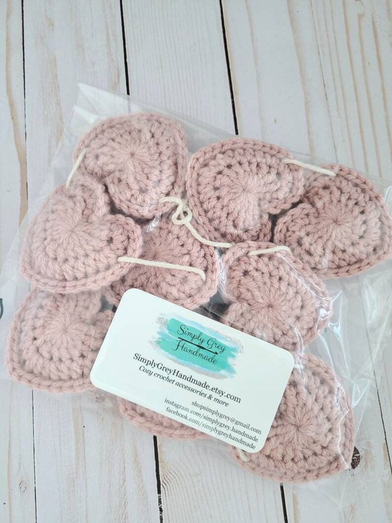 Pink heart garland valentine decor hearts decor fireplace decor crochet heart garland heart bunting MADE TO ORDER image 6