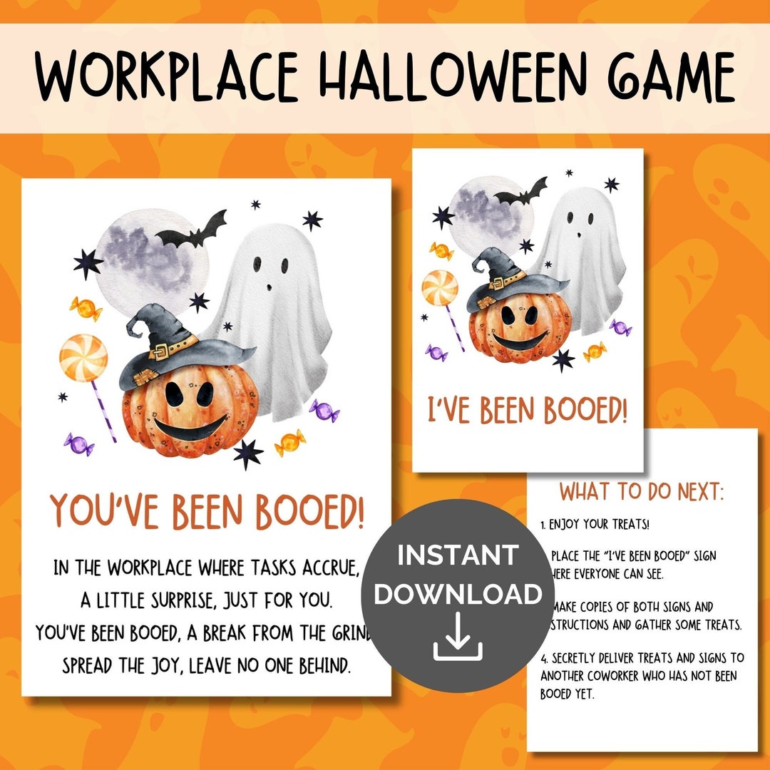 You ve Been Booed Printable Office Game Boo Basket Halloween Boo Kit