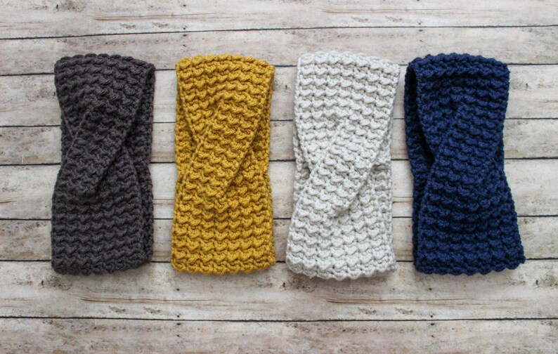 womens headband crochet earwarmer Linen Lola Headwrap christmas gift crochet headband twist headband gift for her
