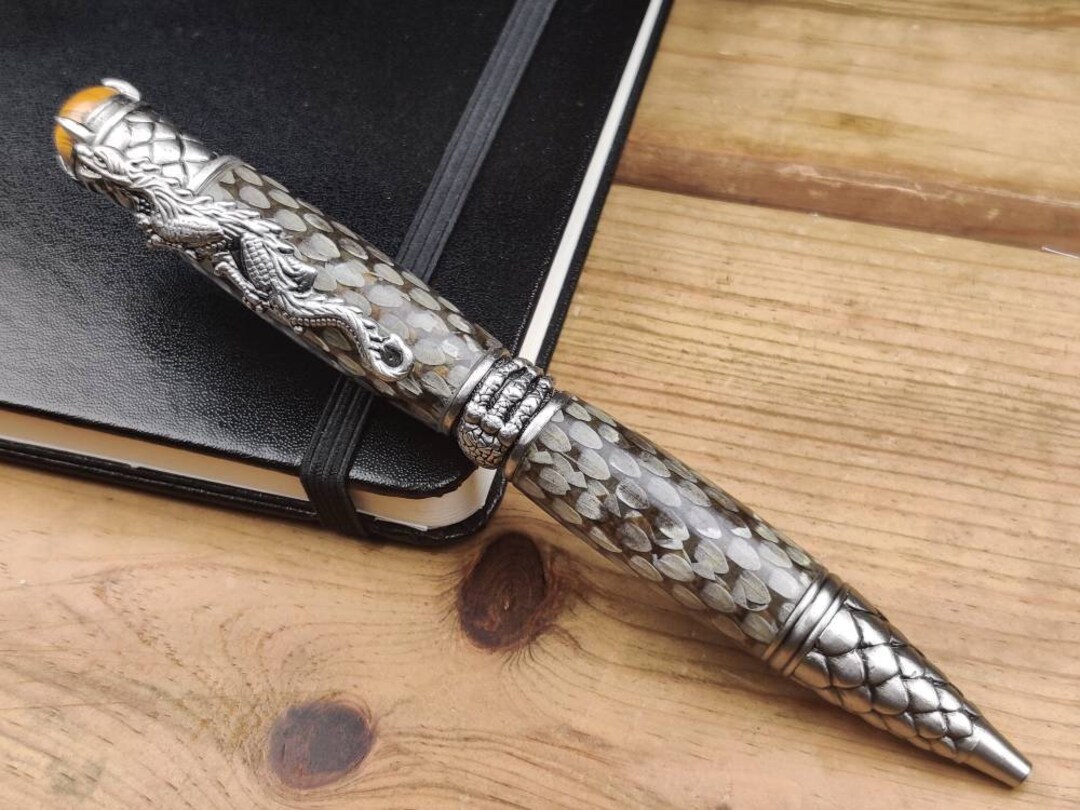 Dragon Pen snakeskin by John's Woodworkings Etsy