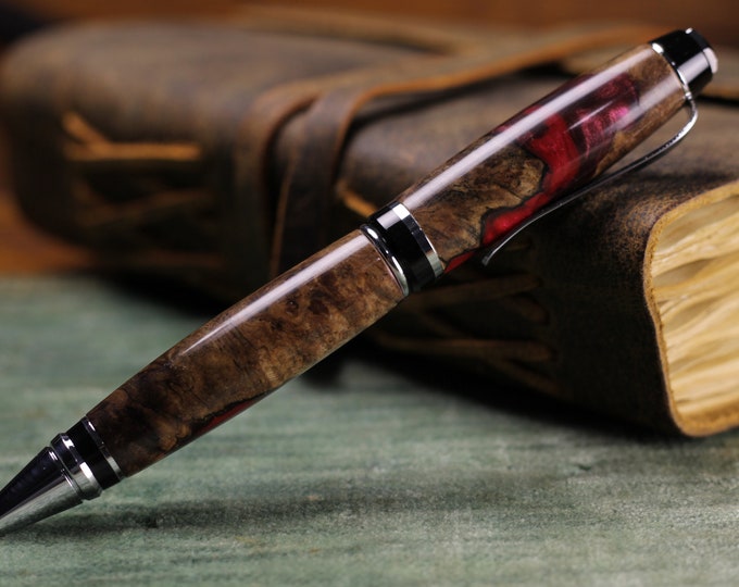 Pen Chechen Burl Hybrid by John's Woodworkings Etsy