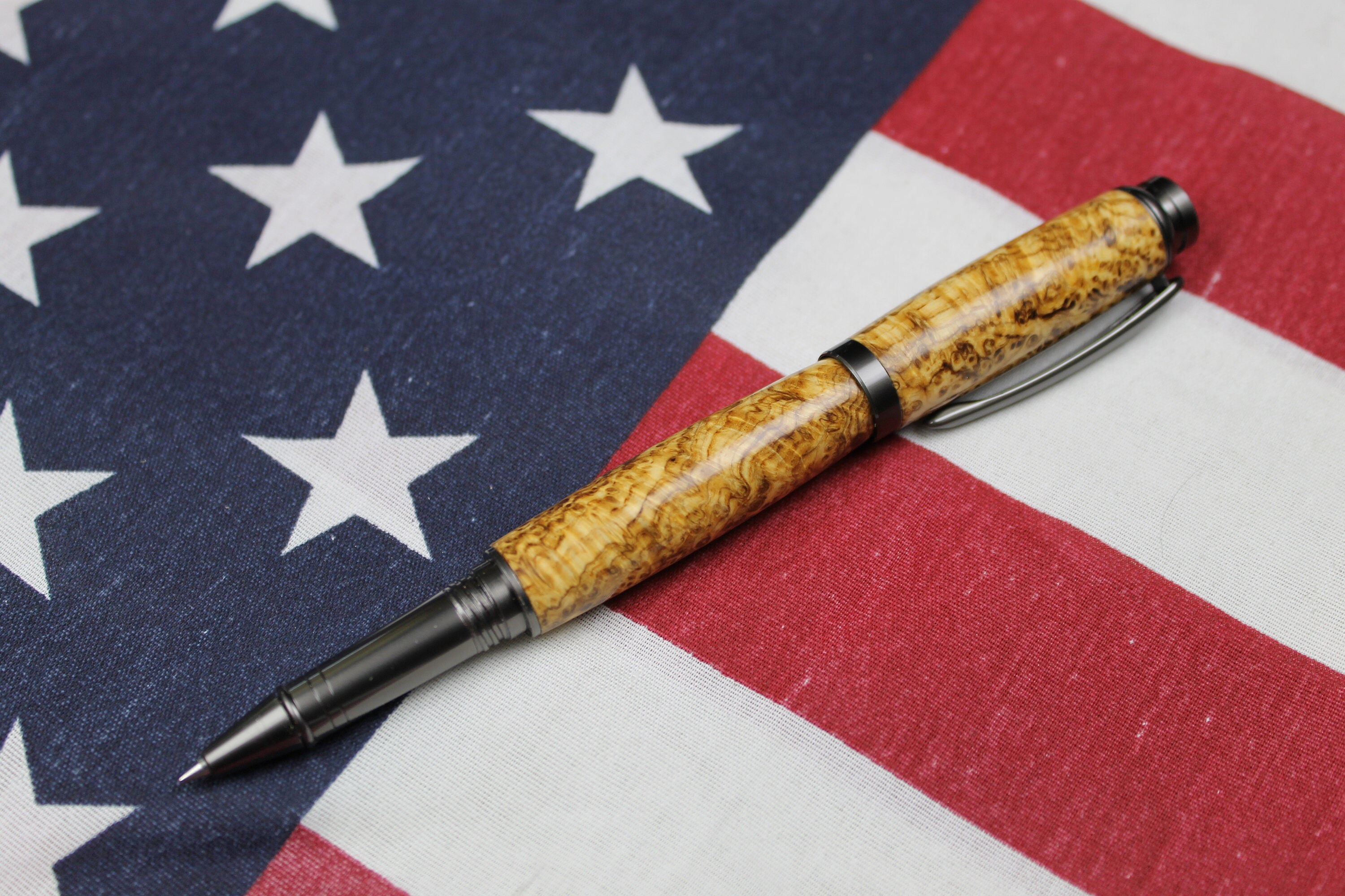 Writing Pen Rollerball Black Ash Burl by John's Woodworkings Etsy