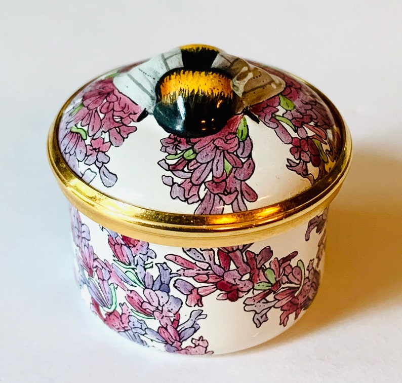Halcyon Days Bumblebee Box English Enamel...retired - Etsy