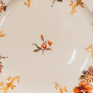 KPM Berlin Neu-Ozier (Neuzierat) Floral Dessert Plate – Raised Gilt – Post-1832…Exquisite image 10
