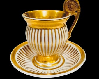 Vintage R.P.M. Demitasse Cup with Saucer Royal Porzellan-Manufaktur…Circa 1955-1973