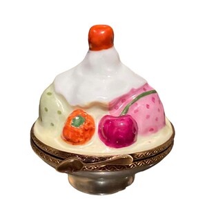 Vintage Limoges Box…Ice Cream Sundae…Retired…Mint