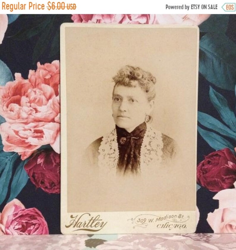 ON SALE Chicago Illinois -- Antique 1800#39;s Cabinet Card Phot ON SALE Chicago Illinois -- Antique 1800#39;s Cabinet Card Phot