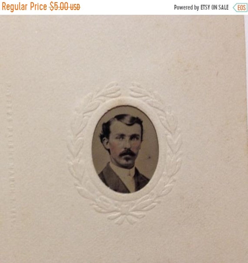 Vintage Portrait Of A Man Miniature Dollhouse Picture