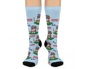 Ole Miss Football Socks College Student Gift Stocking Stuffer Game Day Fan Gift Novelty Mascot Socks Alumni Ole Miss Game Day Hotty Toddy
