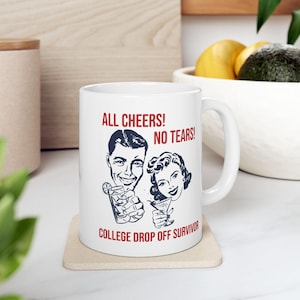 College Drop Off Gift for Mom College Student Graduation Gift High School Graduate Gift College Mom Survival Mug Parent Gift for Freshman image 9