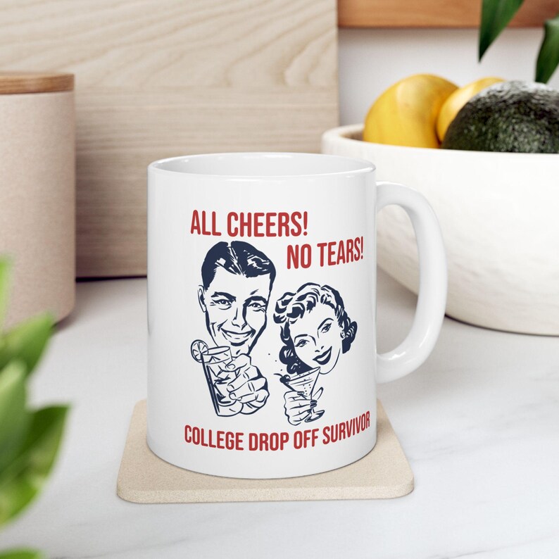 College Drop Off Gift for Mom College Student Graduation Gift High School Graduate Gift College Mom Survival Mug Parent Gift for Freshman image 9