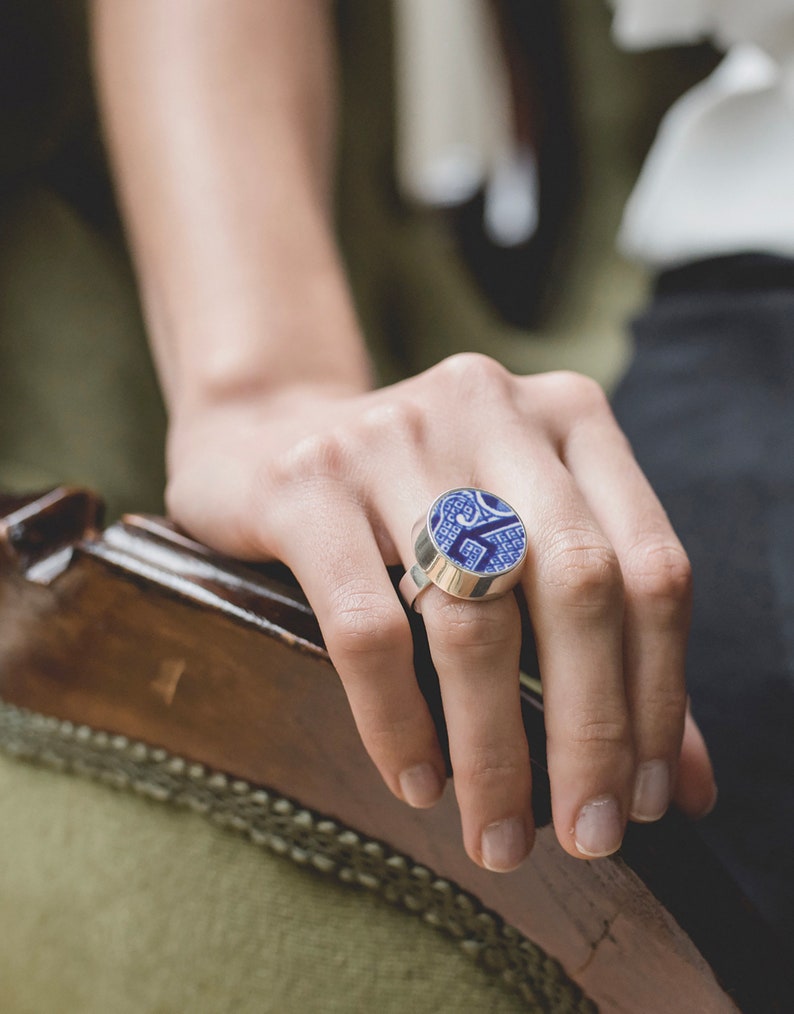 Willow Anniversary Gifts Pottery Ring 9th Anniversary Willow Etsy