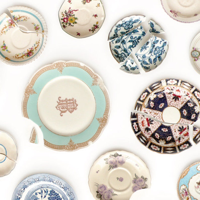 Pins Personalized gift Boho chic Brooch Ceramics and pottery Chinese porcelain Feminist pin Flower brooch Vintage White flat brooch