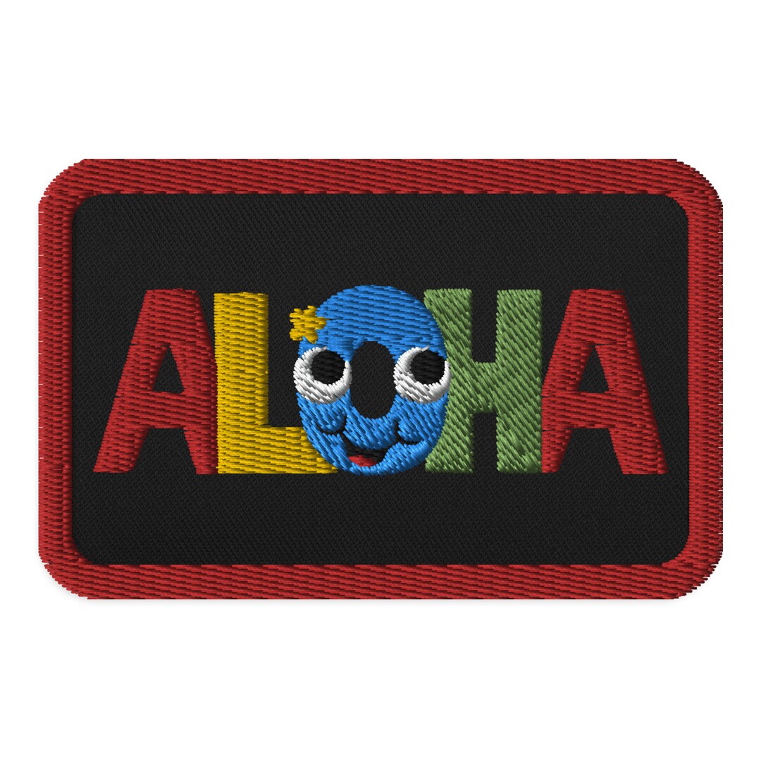 Happy Aloha Embroidered Patch – Tropical Hawaiian Souvenir - Etsy