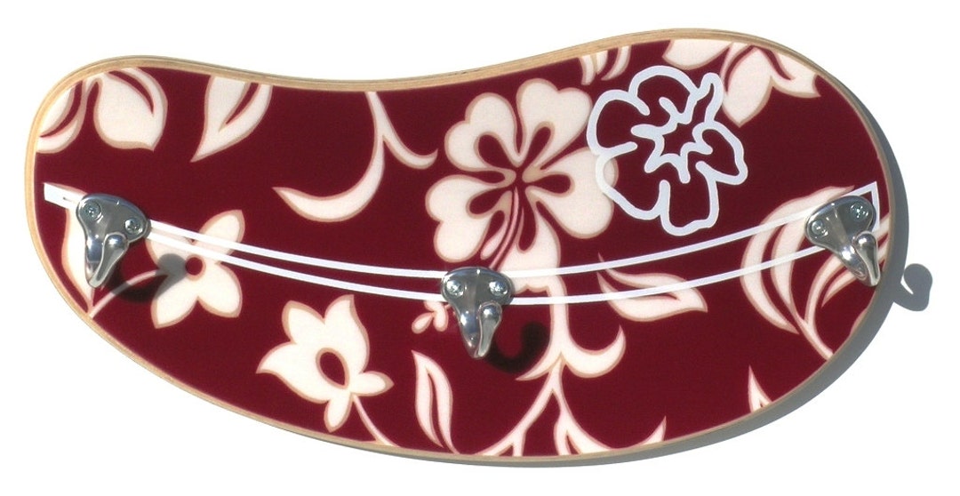 The Hawaiian Hangin'! Hanging Mount, 3 Coat Rack, Kids Coat Rack, Key ...