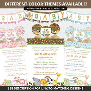Printable Jungle Baby Shower Invitation Wild With Excitement - Etsy