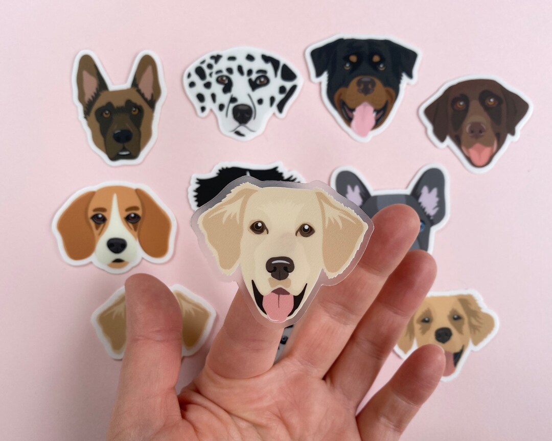 Dog Stickers, Waterproof Dog Stickers, Huskey Sticker, Bernese Mountain