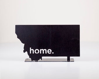 Montana Home State Steel Sign - Metal State Decor