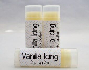 Vanilla Icing - Vanilla Frosting - Lip Balm - Natural Lip Butter - Organic Lip Balm - Bath and Beauty