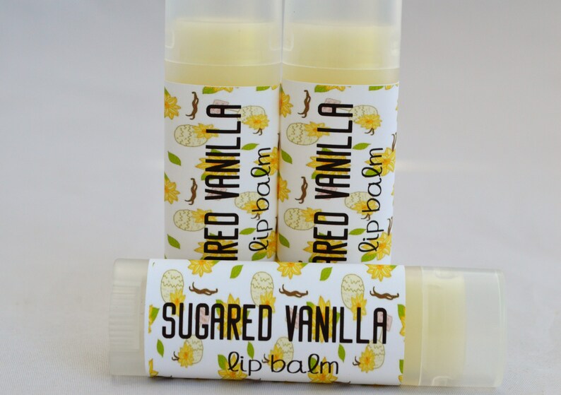Sugared Vanilla Lip Balm Sweetened Lip Balm Sugared Vanilla Etsy