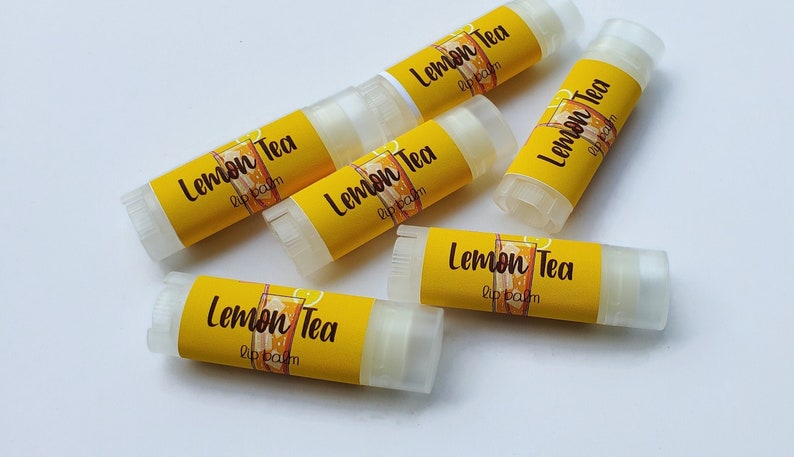 Tea Lover Gift Lemon Tea Lip Balm Gift For Tea Lovers image 0