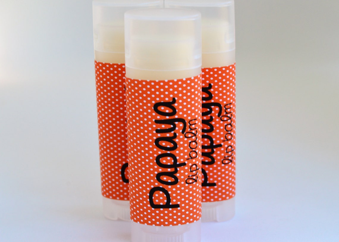 Papaya Lip Balm Papaya Lip Balm Papaya Chapstick Etsy