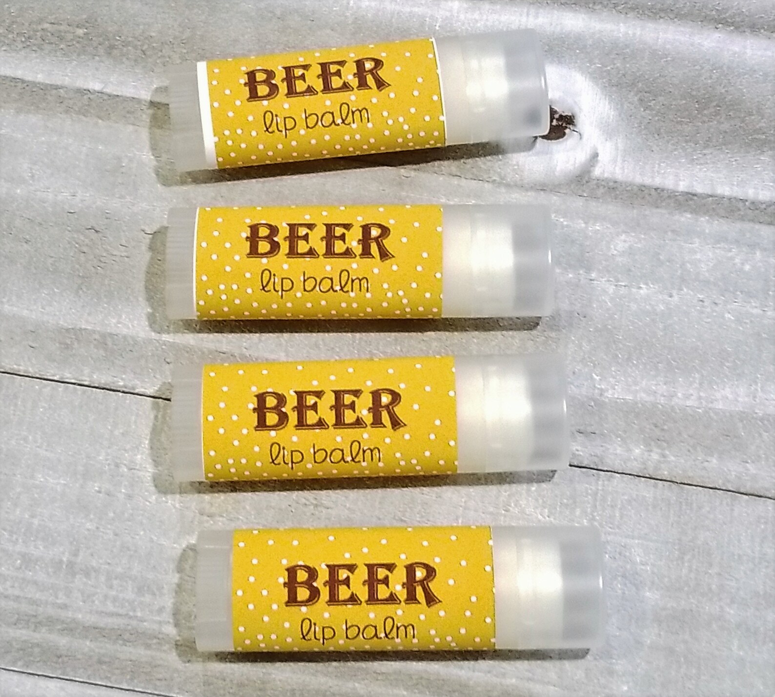 Beer Lip Balm Beer Chapstick Sweetened Lip Balm Novelty Lip Etsy