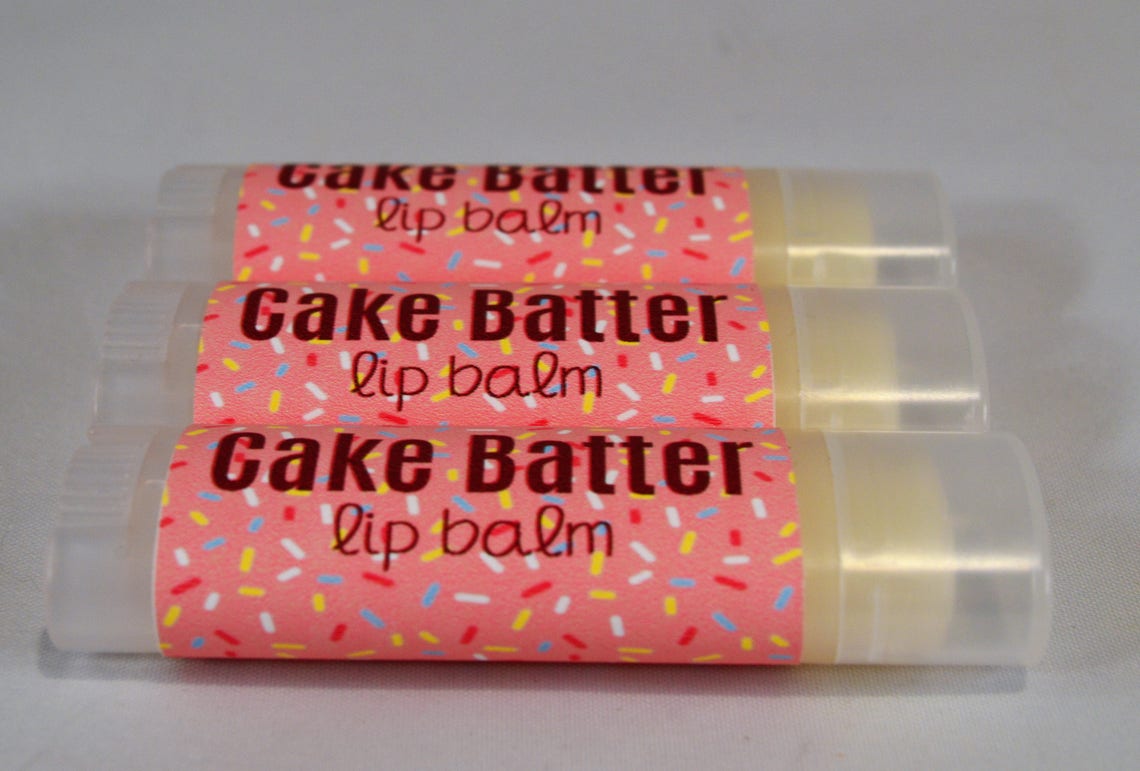Cake Batter Lip Balm Cake Batter Chapstick White Cake Lip Etsy