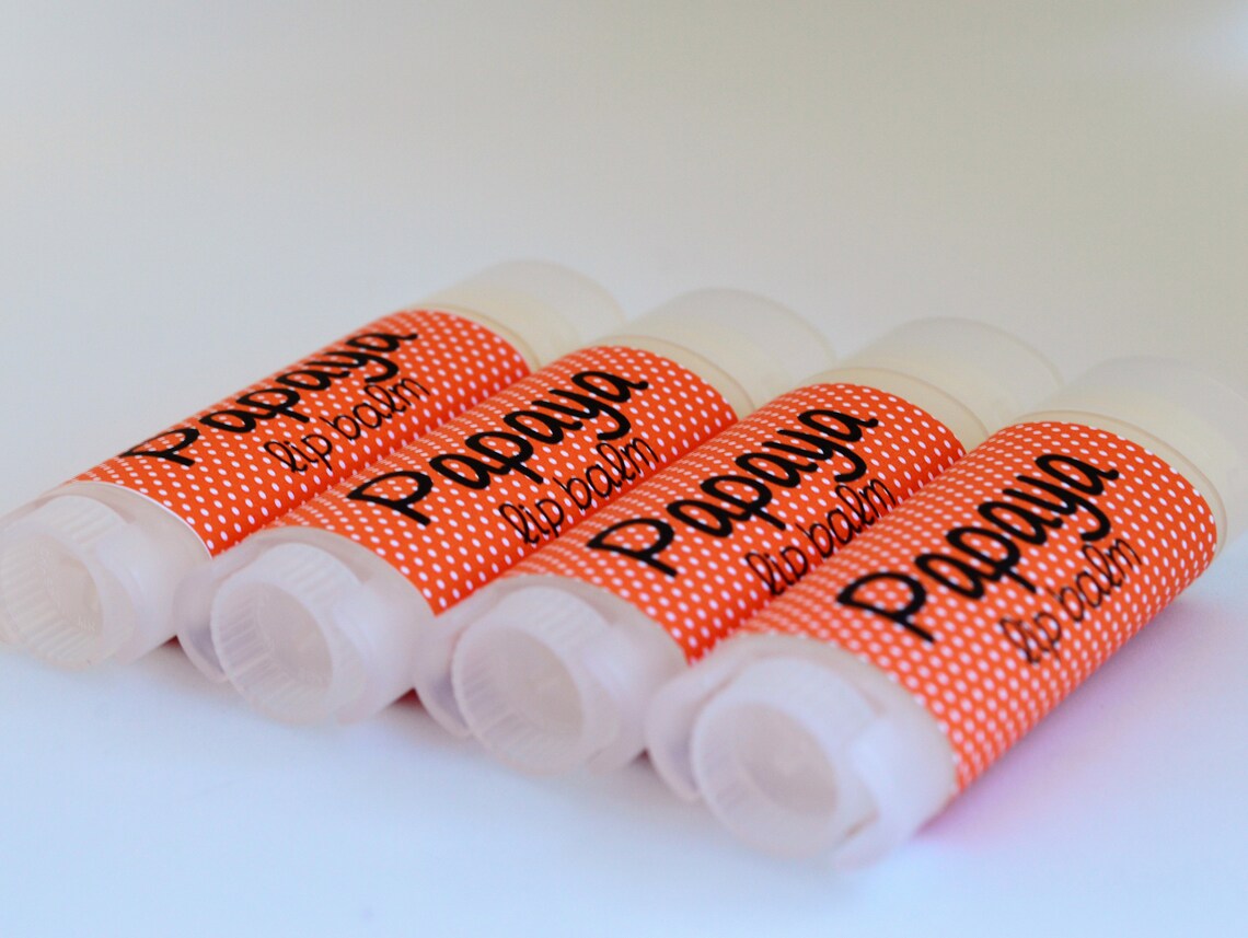 Papaya Lip Balm Papaya Lip Balm Papaya Chapstick Etsy