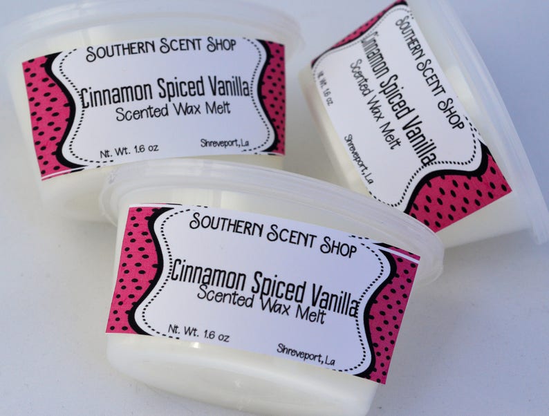 Wax Tart Parasoy Wax Melt Wickless Scented Wax Melt Cinnamon Spiced Vanilla Strongly Scented Wax Melts Oval Scent Shot