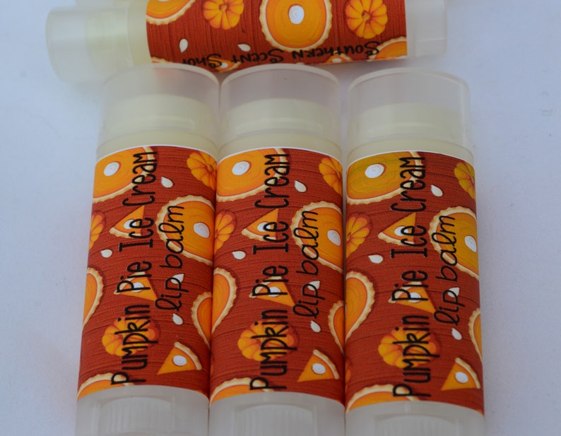 Fall Lip Balm Pumpkin Pie Ice Cream Pumpkin Lip Balm Unique Etsy