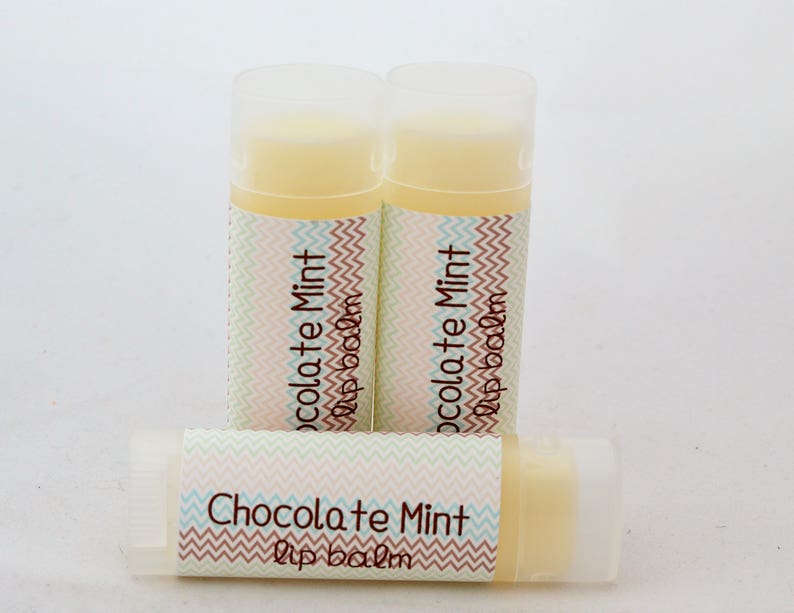 Chocolate Mint Lip Balm Chocolate Mint Chapstick Sweetened Etsy