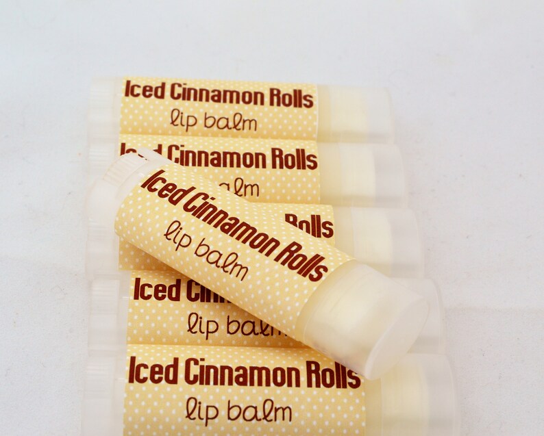 Iced Cinnamon Roll Lip Balm Iced Cinnamon Roll Chapstick Etsy