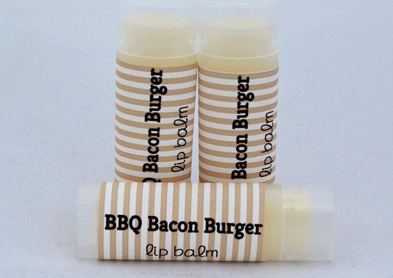 BBQ Bacon Burger Lip Balm Novelty Chapstick Weird Flavors Etsy