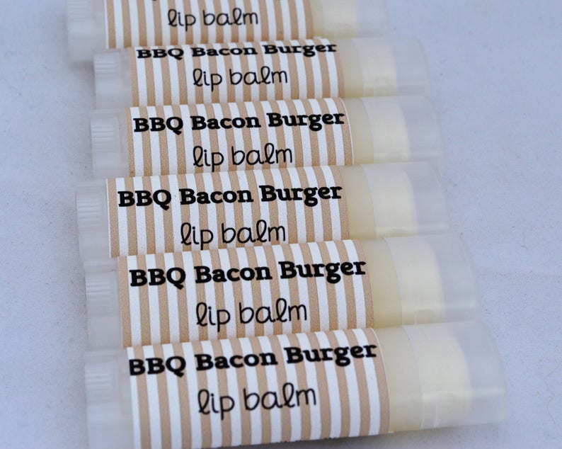 BBQ Bacon Burger Lip Balm Novelty Chapstick Weird Flavors Etsy