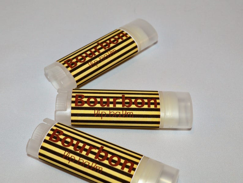 Bourbon Flavored Lip Balm Natural Lip Butter Novelty Lip Etsy